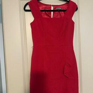 Express Vibrant Red Dress